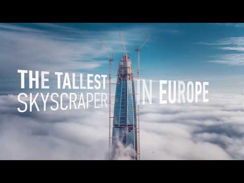 The tallest building in Europe. Lakhta Center // Самое высокое здание Европы.