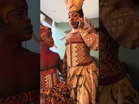 Royalty backstage at The Lion King