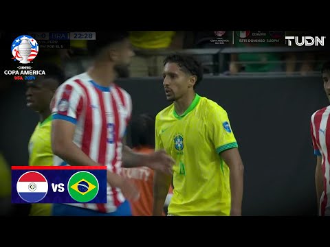 ¡SE LO PERDIÓ! Marquinhos PERDONÓ | Paraguay 0-0 Brasil | Copa América 2024 - J2 | TUDN