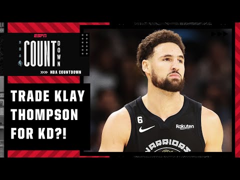 TRADE KLAY THOMPSON?! Stephen A. offers up a Warriors trade for KD  | NBA Countdown video clip