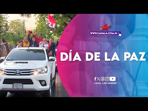 Familias de Managua participan en diana conmemorativa por el Día Nacional de la Paz