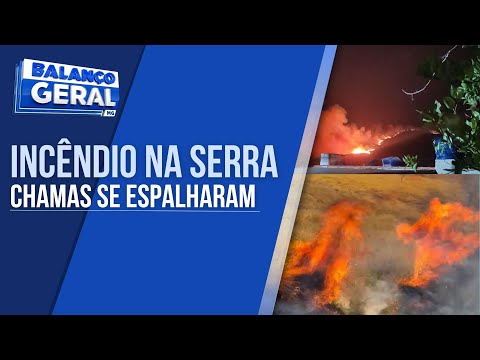 INCÊNDIO NA SERRA DO BOQUEIRÃO JÁ CONSUMIU 80 HECTARES EM CAMPOS GERAIS