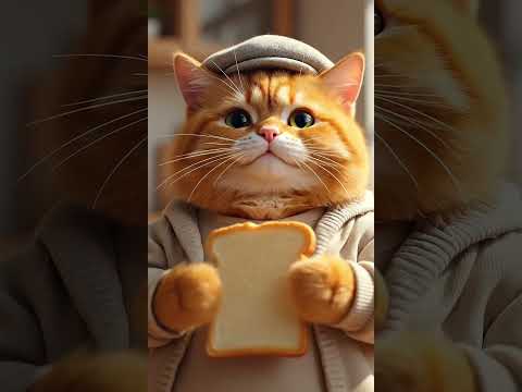 A Day with Chubby: Golden Leaves, Snack Time & Quiet Moments 🍂 #cat #ai #shorts