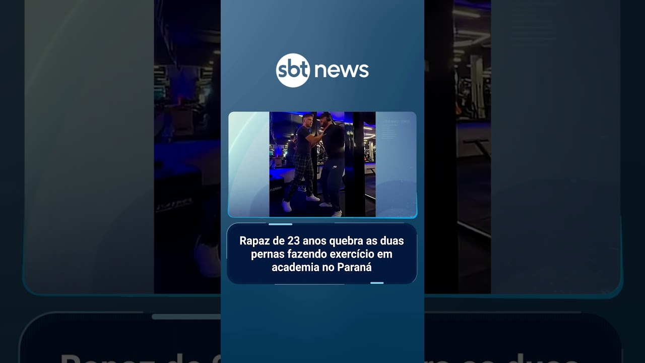 Jovem quebra pernas e desloca pé durante agachamento com 140 quilos na academia