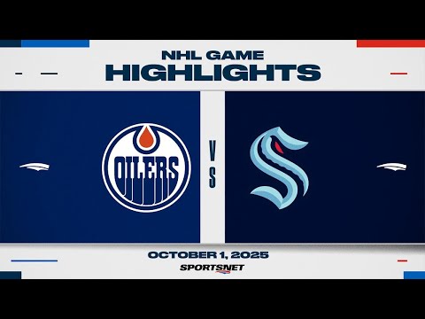 NHL Preseason Highlights | Oilers vs. Kraken - October 1, 2025