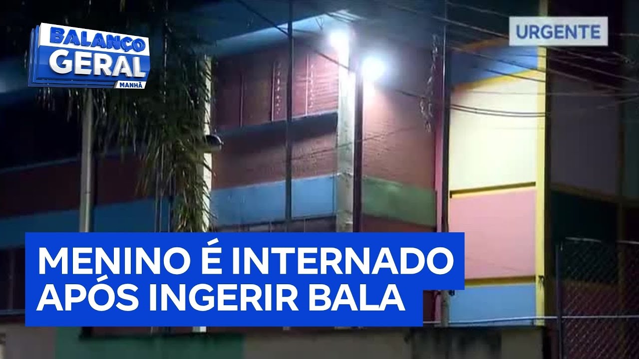 Menino de 11 anos é internado após ingerir bala que ganhou de colega em escola