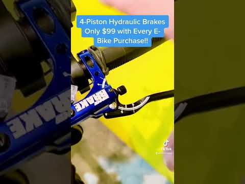 Top up  for a 4 piston hydraulic brake with every e-bike purchase!