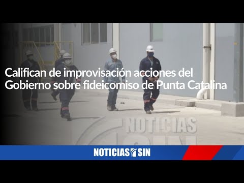 Califican de improvisación acciones del Gobierno sobre fideicomiso de Punta Catalina