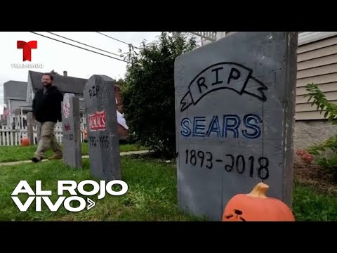 Halloween: Crean decoración con un cementerio de empresas quebradas y negocios fracasados