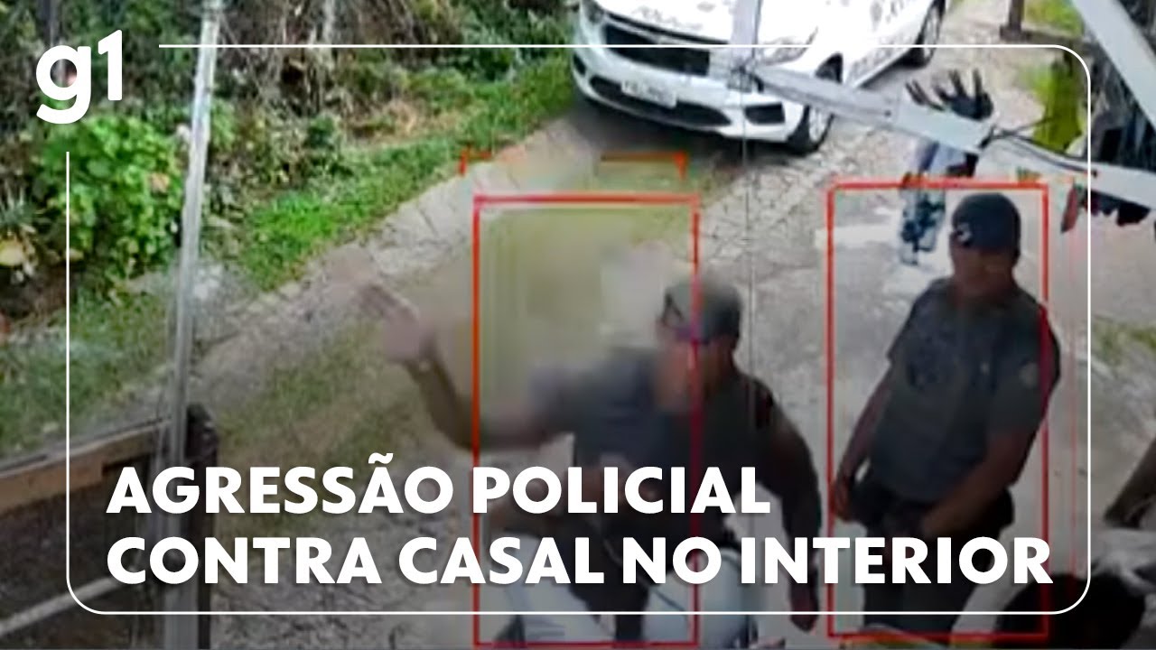 Agressão policial contra casal no interior