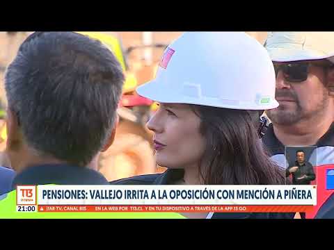 Vallejo irrita a la oposición con mención a Piñera por pensiones