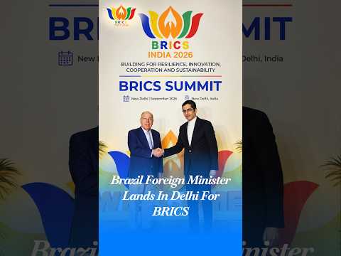 Brazilian Foreign Minister Mauro Vieira Arrives In India Ahead Of BRICS Summit 2026