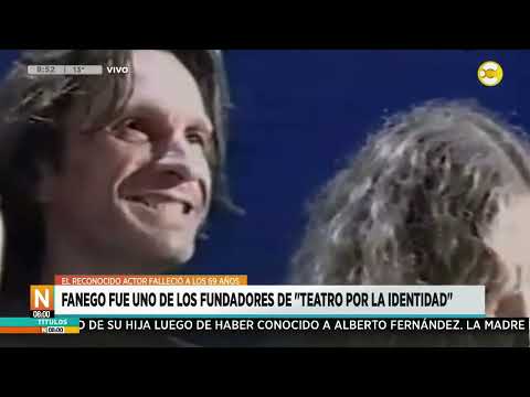 Falleció a los 69 años el gran Daniel Fanego, actor de televisión, cine y teatro ?N8:00? 20-09-24