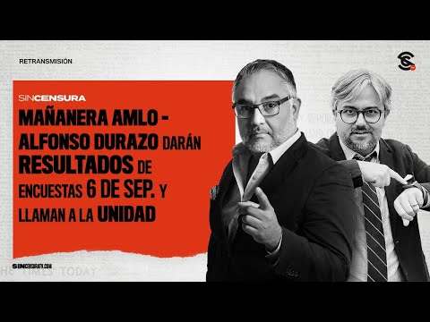 #RETRANSMISIÓN #AMLO: #AlfonsoDurazo darán resultados de encuestas 6 de sep. y llaman a la unidad