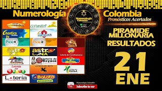 Resultados Loterías y Chances 21 Enero y Pirámide Millonaria para el 22 de Enero de 2021