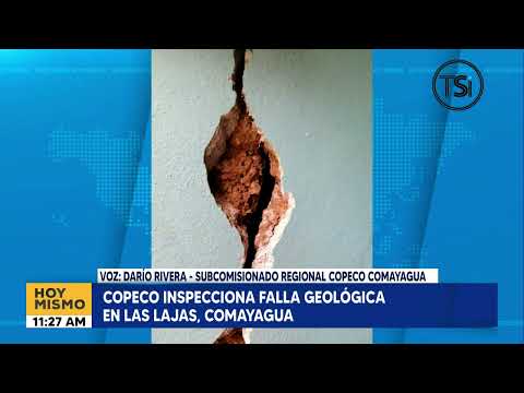 COPECO inspecciona falla geológica en Las Lajas, Comayagua
