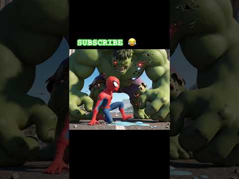 zombie hulk#youtubeshorts #funnycartoo #animatedcartoon #viral #hulk #supermen #spiderman #avengers