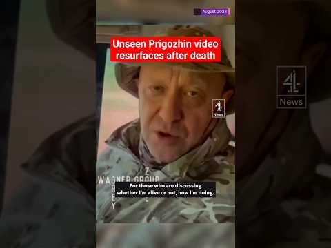 Unseen Prigozhin video resurfaces after death