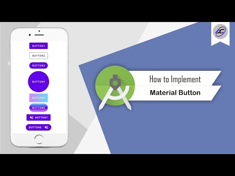 How to Implement Material Button in Android Studio | MaterialButton | Android Coding