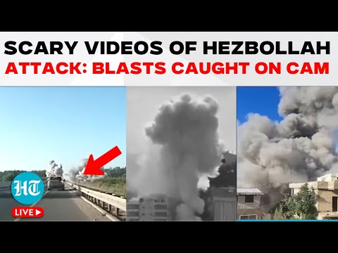 LIVE | Day 2 Of Hezbollah 'War': Scariest Videos Of Attacks On Israel | Lebanon | IDF | Iran | Gaza