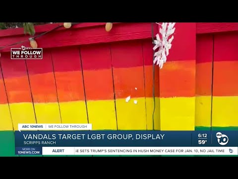 Vandals target Scripps Ranch LGBT group, display