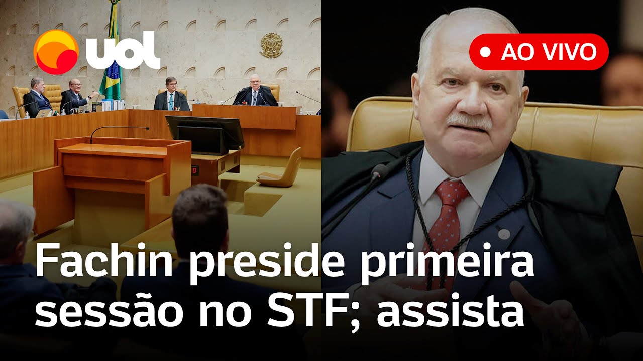 Fachin preside sua primeira sessão no STF com Moraes como vice acompanhe as pautas ao vivo