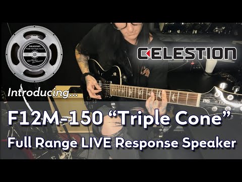 REVEALED: Celestion's F12M -150 "Triple Cone" Full Range LIVE Response speaker for amp modellers