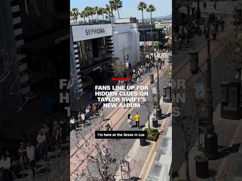 Fans line up for hidden clues on Taylor Swift's new album