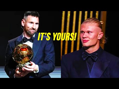 Here is how LIONEL MESSI SHOCKs ERLING HAALAND at BALLON D'OR 2023 ceremony!