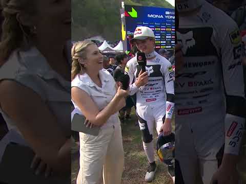 First UCI DHI Elite World Cup + first win = insane 🤯