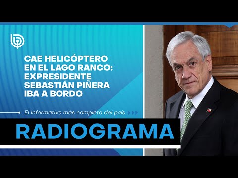 Cae helicóptero en el lago ranco: expresidente Sebastián Piñera iba a bordo
