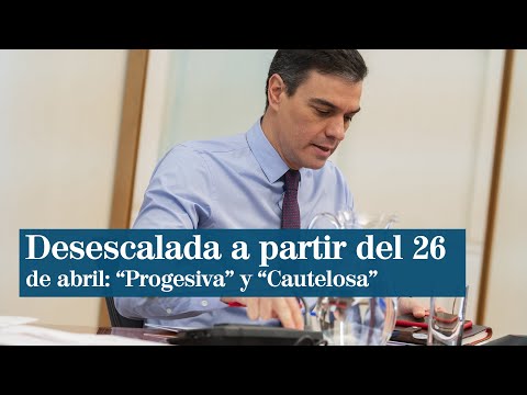 Pedro Sánchez: Desescalada a partir del 26 de abril, aunque progresiva  y cautelosa | EL MUNDO