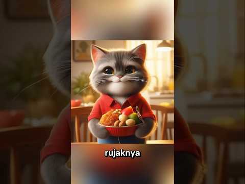 kaka sedang membuat rujak #kucing #cat #funny #shorts