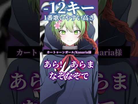 【4オクターブ】だんだん高くなる『カートゥーンガール』歌ってみた‼︎ #shorts
