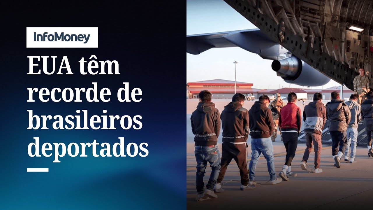 Número de brasileiros deportados dos EUA em 2025 bate recorde | InfoMoney News
