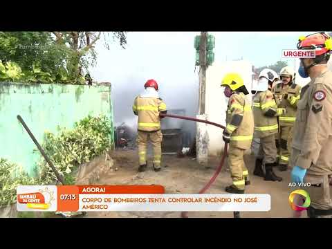 Corpo de Bombeiros tenta controlar incêndio no José Américo - Tambaú da Gente Manhã