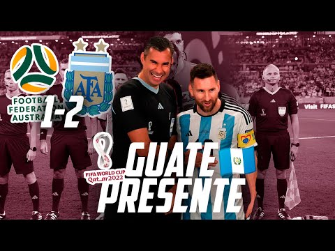 MARIO ESCOBAR ARBITRÓ A MESSI EN ARGENTINA VS AUSTRALIA | Fútbol Quetzal