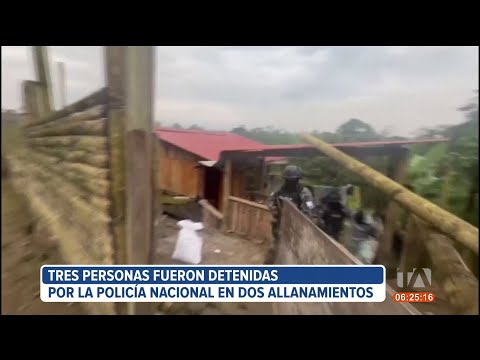 Tres personas fueron detenidas por la Policía Nacional en San Miguel de los Bancos