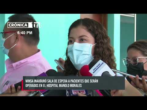 Inauguran nueva sala de espera en Hospital Manolo Morales - Nicaragua