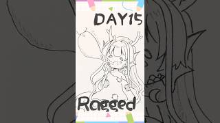【#イラストメイキング】Day15「ぼろぼろの：Ragged」【 #inktober2025 】#shorts