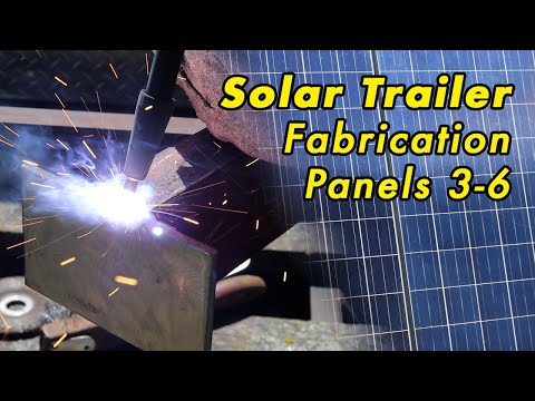 Solar Trailer: Part 9 - Fabricating Side Two, Solar panels 3-6