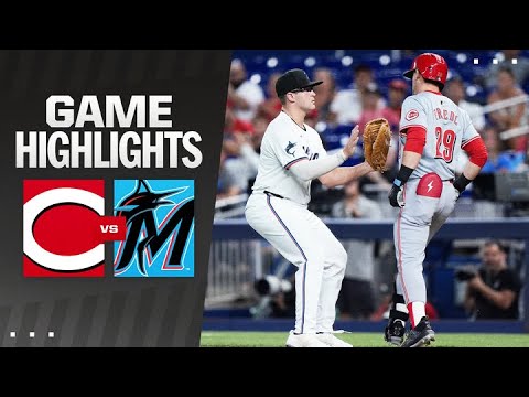 Reds vs. Marlins Game Highlights (8/6/24) | MLB Highlights