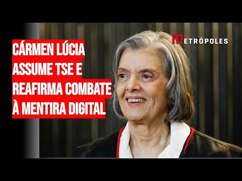 Cármen Lúcia assume TSE e reafirma combate à “mentira digital”