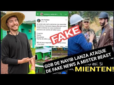 Gobierno de NAYIB BUSCA colgarse de Mister Beast y publican fake news