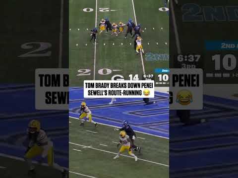 Tom Brady with some high praise for Penei Sewell’s route-running skills 😂 — NFL