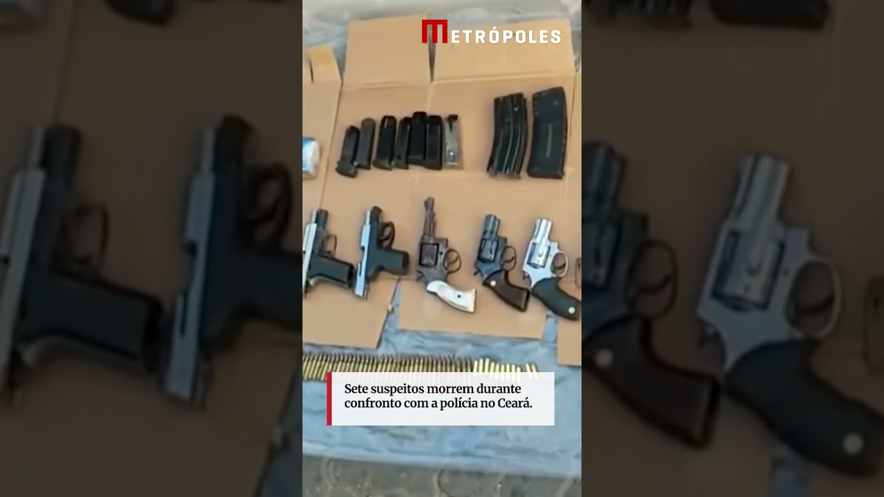 Sete suspeitos morrem durante confronto com a polícia no Ceará