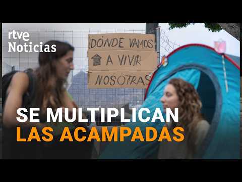 Acampadas por España | "Sin fecha para levantar el campamento" según el sindicato | RTVE Noticias