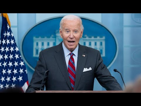 Joe Biden talks to media at press briefing (FULL VIDEO)