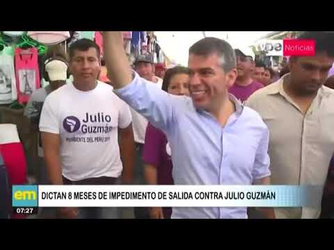 Dictan 8 meses de impedimento de salida del país contra Julio Guzmán