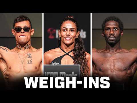 Canonnier vs Borralho Fighter Weigh-Ins | UFC Vegas 96